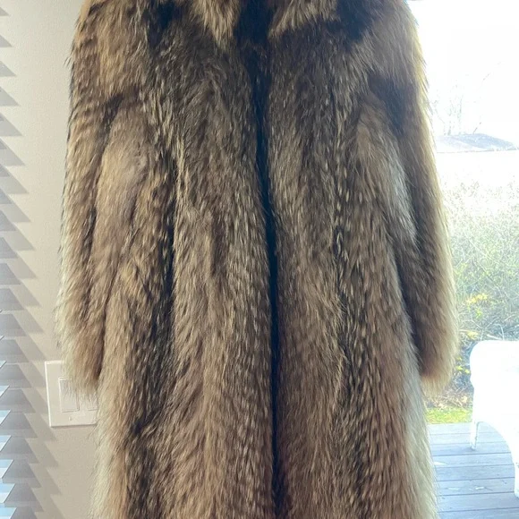 Real fur coat